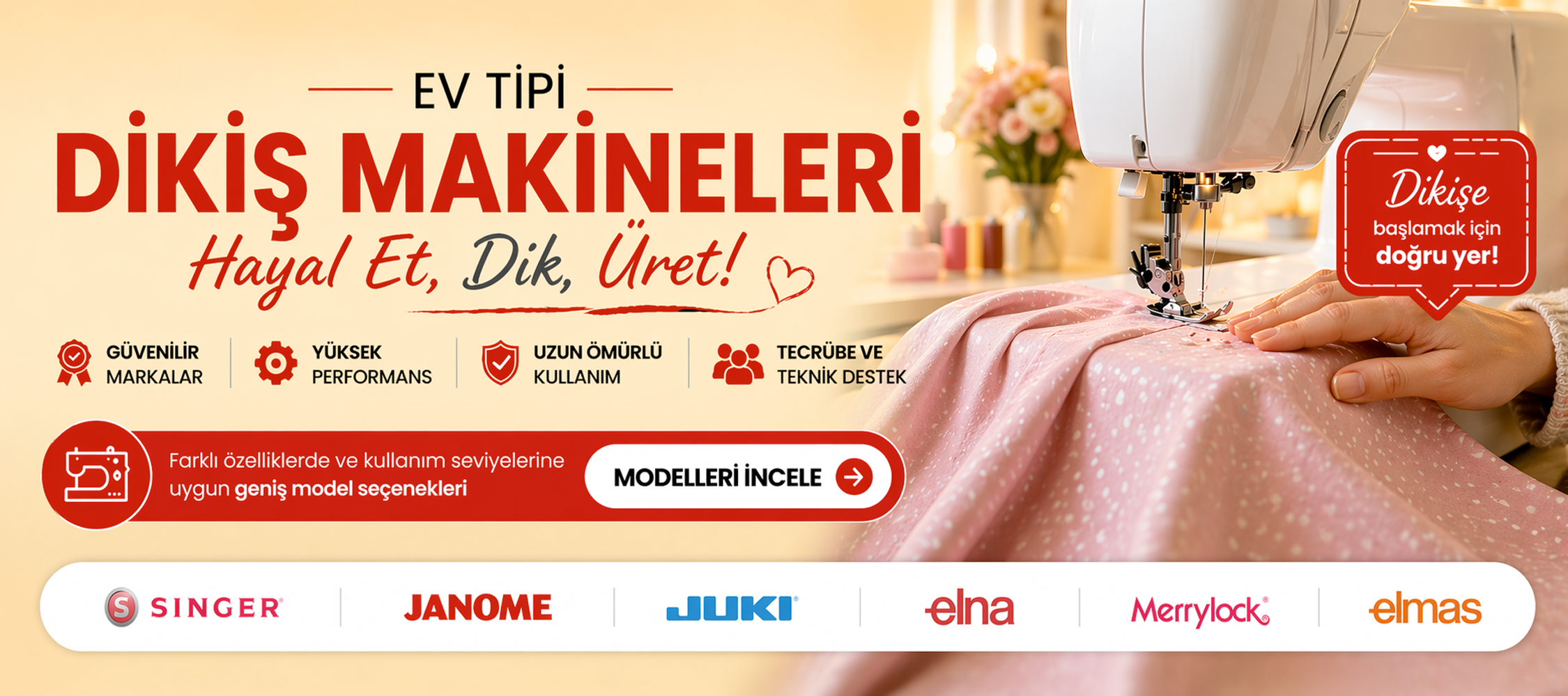 ev tipi dikiş makineleri