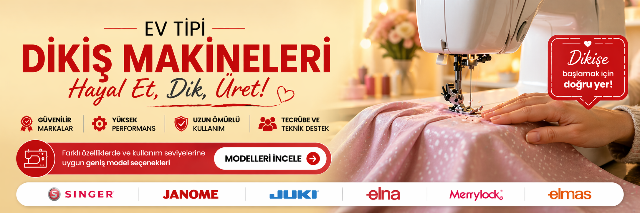 ev tipi dikiş makineleri