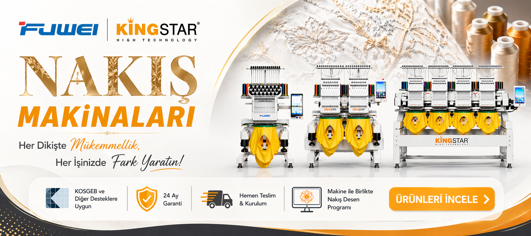 kingstar fuwei nakış makinaları