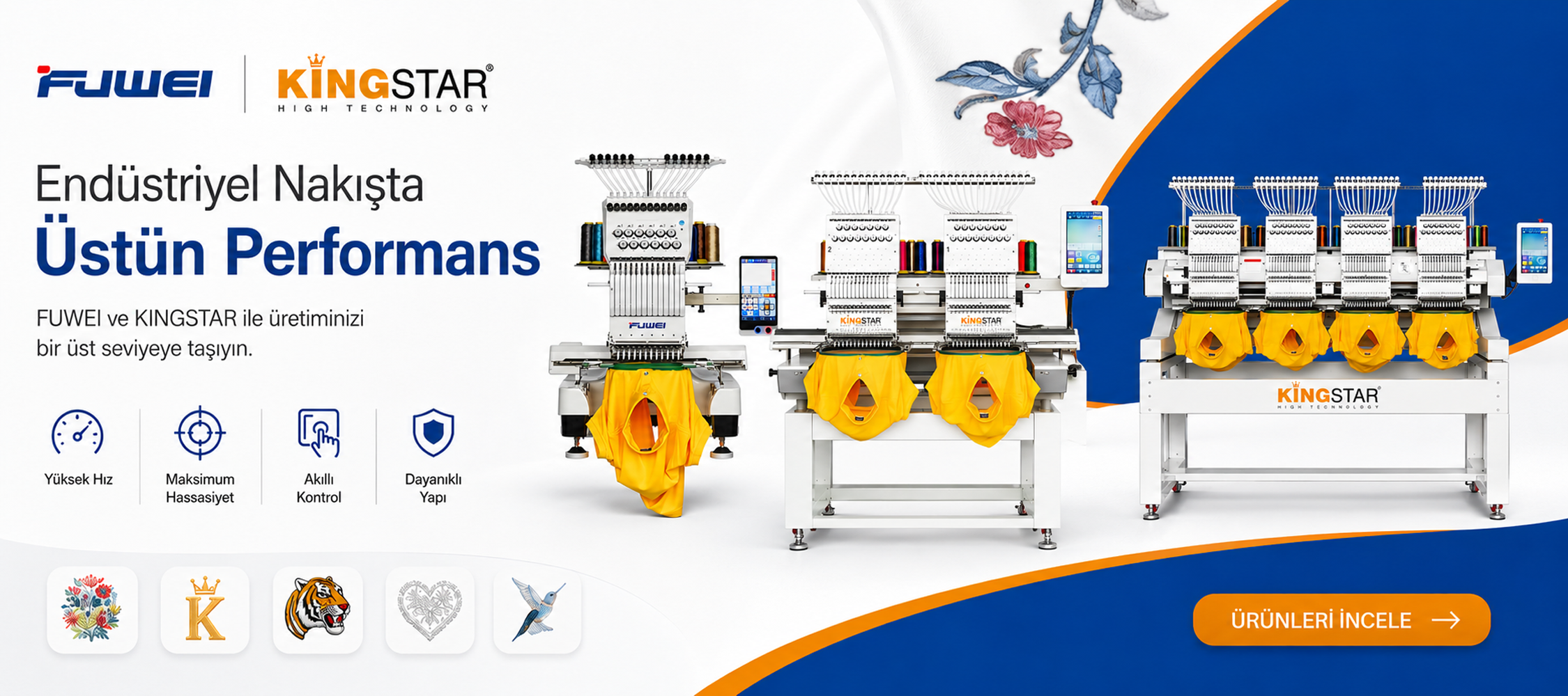 kingstar fuwei nakış makinaları