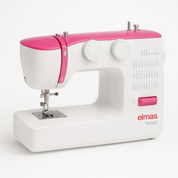 Elmas TR360 (Pembe) Dikiş Makinesi ve 328 Ev Tipi 4 İplik Overlok Makinesi - 5