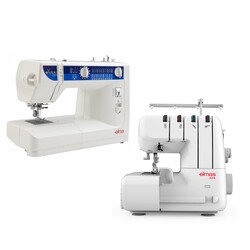 Elna - Elna 240 Dikiş Nakış Makinesi ve Elmas 328 Overlok Makinesi