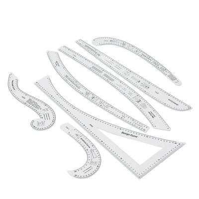 Fransız Eğrisi Cetvel Seti 4MM FCS-7 ADET - 2