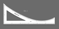 Fransız Eğrisi Cetvel Seti 4MM FCS-7 ADET - 7