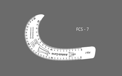 Fransız Eğrisi Cetvel Seti 4MM FCS-7 ADET - 12
