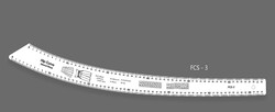 Fransız Eğrisi Cetvel Seti 4MM FCS-7 ADET - 8