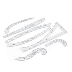 Fransız Eğrisi Cetvel Seti 4MM FCS-7 ADET - Thumbnail