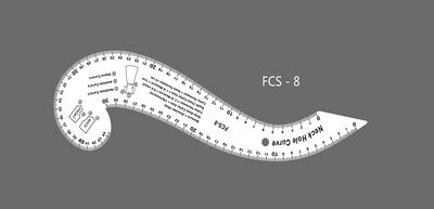 Fransız Eğrisi Cetvel Seti 4MM FCS-7 ADET