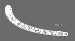 Fransız Eğrisi Cetvel Seti 4MM FCS-7 ADET - Thumbnail