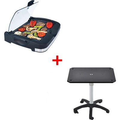 Gazzella BRB 3000 Cam Kapaklı Barbekü Granit Izgara (Sehpalı) - 3
