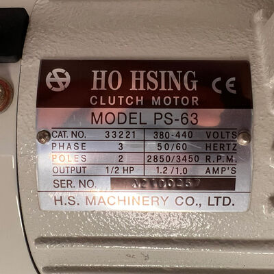 HO-HSING PS-63 Kavramalı Sanayi Dikiş Makina Motoru - 400W - 380V - 2850 Devir - 2
