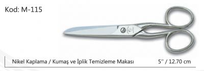 Horsehead 5 No Nikel Kaplama Kumaş ve İplik Temizleme Makası - 1