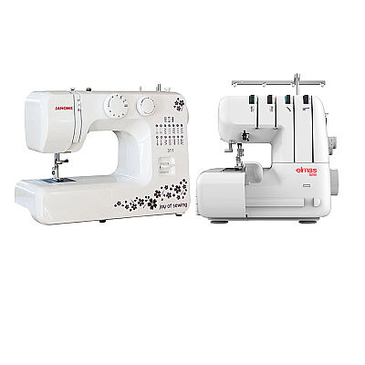 Janome 311 Joy of Sewing Dikiş Makinesi ve Elmas 328 Overlok Makinesi Avantajlı Paket - 1