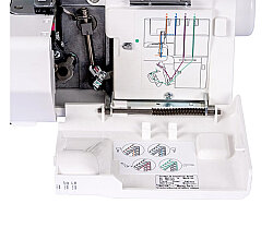 Janome 423S Dikiş Makinesi Mylock 454D Overlok Makinesi Çöp Kutusu ve Uzatma Tablaları Avantaj Paketi - 9