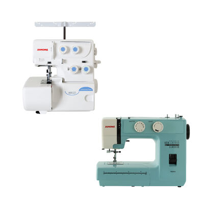 Janome 8002D Overlok Makinesi ve TR2018 Dikiş Makinesi Avantajlı Paket - 1
