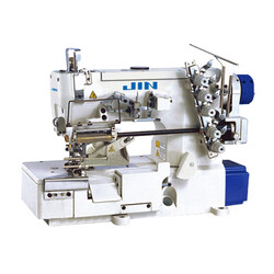 JIN - Jin F1F-E356-ND Direct Drive, Düz Yataklı,3 iğneli, Karyokalı, Giyotin Kesicili Sağdan Bıçaklı Dantel Lastik Reçme Makinası JIN - Jin F1F-E356-ND Direct Drive, Düz Yataklı,3 iğneli, Karyokalı, Giyotin Kesicili Sağdan Bıçaklı Dantel Lastik Reçme Makinası