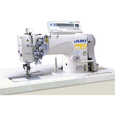Juki LH-3588AGF-7-WB-AK135 Direct Drive İğne Transportlu İptalli Elektronik Büyük Mekik Çift İğne Düz Dikiş Makinası - 1