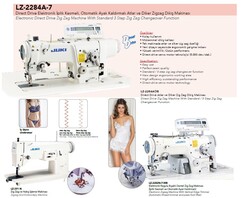 Juki LZ-2282N-7WB/AK83 Elektronik Regula Bıçaklı Dantel Zikzak Makinası - 2