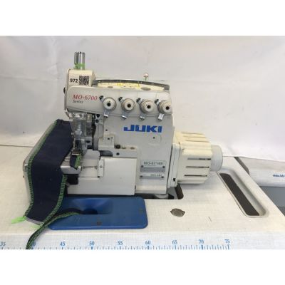Juki MO-6714S-BE6-44H/G39/Q141 4 İplik Overlok Makinası - Havalı - İplik Kesmeli - Ayak Kaldırmalı - 2.El - 1