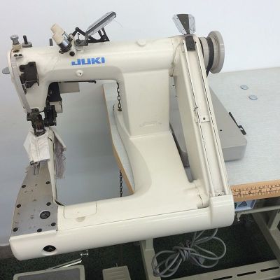 Juki MS-1190D Arkadan Merdaneli İki İğneli Kollu Gömlek Zincir Dikiş Makinası - 2.El - 1