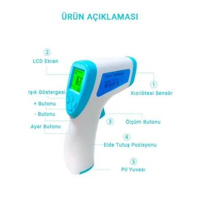 Kangji GQ-129 Temassız Kızılötesi Termometre Ateş Ölçer - 2