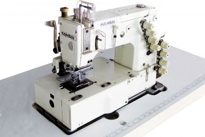 Kansai DFB-1404-WB 4 İğne Lastik Zincir Dikiş Ayak Hareketli (8.5mm) Kavramalı Motor - 1