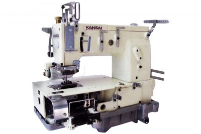 Kansai DFB-1406-PMD 6 İğne Lastik Zincir Dikiş (6.4mm) Kavramalı Motor - 1