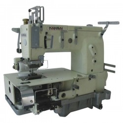 KANSAI SPECIAL - Kansai Special DFB-1406PMD 6 İğne Lastik Zincir Dikiş Makinası (Ölçü-Besleme Aparatlı)
