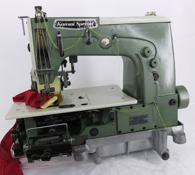Kansai Special DLR-1504PMD Çektirmeli Merdaneli Çapraz 4 iğne Lastik Makinası - 1
