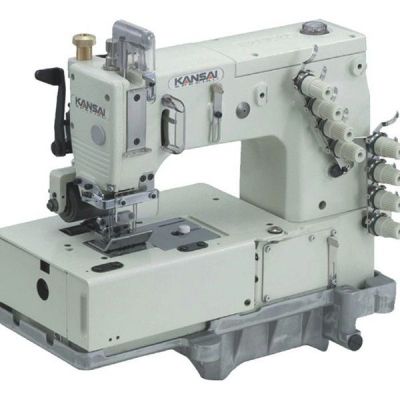 Kansai Special DLR-1508-PR Kemer Zincir Dikiş Makinası (İki Parçalı Merdane Çekerli)  - 1