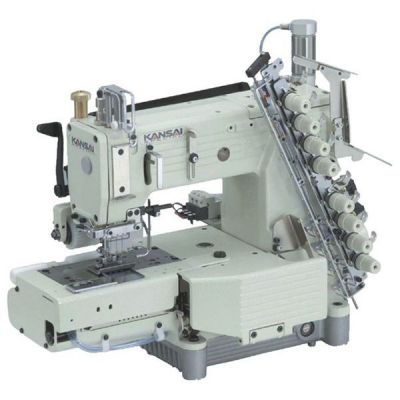 Kansai Special FX-4404-P-UTC Burunlu 4 İğne Havalı İplik Kesicili Zincir Dikiş Makinası - 1