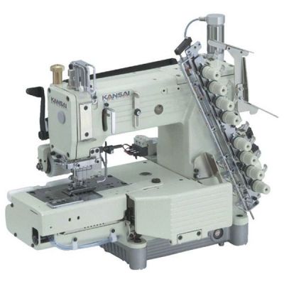 Kansai Special FX-4406-P-UTC Burunlu 6 İğne Havalı İplik Kesicili Zincir Dikiş Makinası - 1