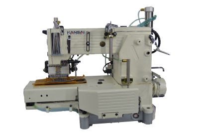 Kansai Special FX-4412-P-UTC Burunlu 12 İğne Havalı İplik Kesicili Zincir Dikiş - 1
