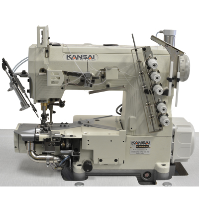 Kansai Special RX-9803A-LK/UTC Soldan Bıçaklı Havalı İplik Kesicili Burunlu Reçme Makinası - 1
