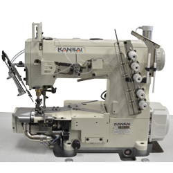 Kansai Special RX-9803A-LK/UTC Soldan Bıçaklı Havalı İplik Kesicili Burunlu Reçme Makinası - 2