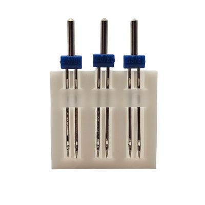 Kingstar 130/705 H ZWI 2.5/90 Ev Tipi Aile Dikiş Makinesi Çiftli Dikiş İğnesi (3 Adet) - 1