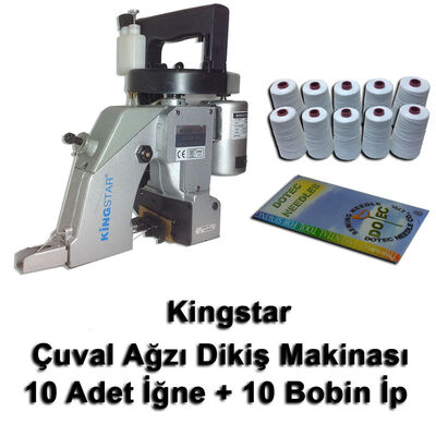 Kingstar GK26-1A Çuvalağzı Dikme Makinası + 10 Adet İğne + 10 Bobin İp - 1