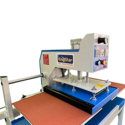 Kingstar Pnömatik Çift Alt Kalıplı Transfer Baskı Presi 40x50 cm - 4