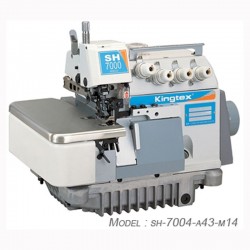 Kingtex SH-7004-A43-M14 4 İplik Penye Overloğu (3 Sıralı Dişli)