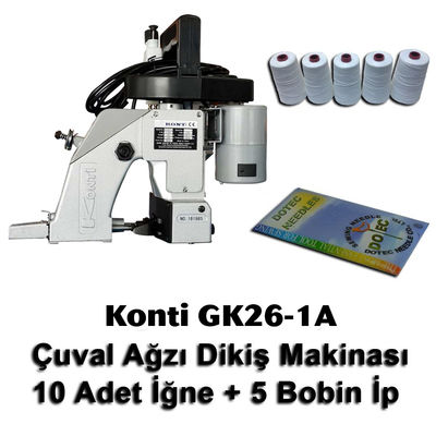 Konti GK26-1A Çuval Ağzı Dikiş Makinası + 10 Adet İğne + 5 Bobin İp