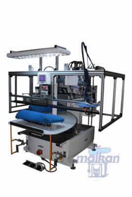 Malkan KAR1617S Karusel Sistem, 120 Derece, Sağ - Sol Bir Üniteli Ceket Sırt Form Ütü Presi - 1