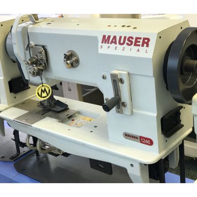 Mauser Spezial 1246 Çift Papuç Çift İğne Deri Dikiş Makinası - 1