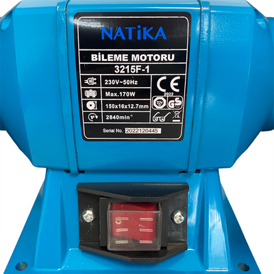 Natika 3215F-1 Zımpara Bileme Motoru 150mm