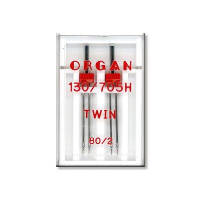 Organ 130/705 H-80 Çiftiğne (Nervür Aile Makina İğnesi-2'li)