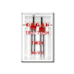 Organ 130/705 H-80 Çiftiğne (Nervür Aile Makina İğnesi-2'li) - Thumbnail