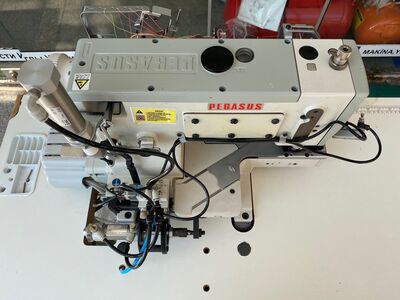 Pegasus W3662P-35BX364BS/FT9C/UT4M Burunlu Soldan Bıçaklı Alt-Üst İp Kesicili Reçme Makinası - 2.El - 2