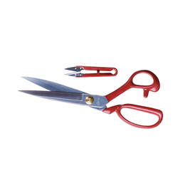 Pin - Pin 1104 Kırmızı Saplı Terzi Makası - 10 No Pin - Pin 1104 Kırmızı Saplı Terzi Makası - 10 No