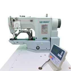 Sevmak SK-430D-02 Elektronik Programlı Kilit Dikiş Punteriz Makinası (Kalın Materyaller İçin) - 7