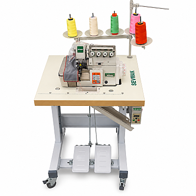 Sevmak SK-700-05D 5 İplik Overlok Makinası (Ev için Uygun Küçük Masalı) - 3