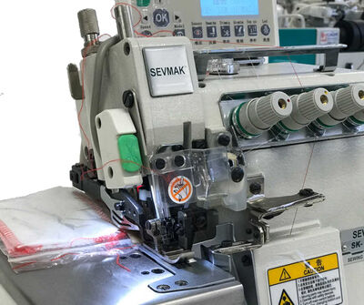 Sevmak SK-988-05UBT 5 İplik Tam otomatik Akıllı Elektrikli İplik Kesicili Overlok Makinası - 2